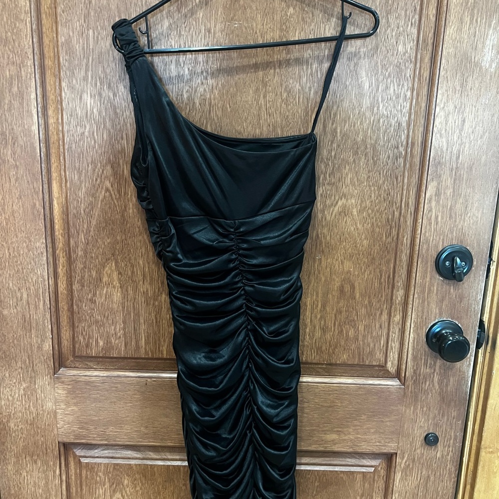 Ruby Rox Black One Shoulder Dress - Picture 5 of 8